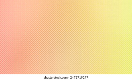 Halftone background with dots. Yellow pop art pattern in comic style. Colorful dot texture. Vector illustration