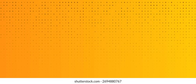 Fondo de semitono con puntos. Patrón de arte pop amarillo en estilo cómico. Textura colorida del punto. Ilustración vectorial