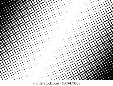 Halftone Background. Dotted Black and White Pattern. Abstract Grunge Backdrop. Vintage Texture. Vector illustration