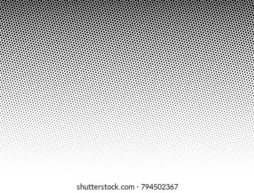 Halftone Background. Fade Distressed Backdrop. Pop-art Vintage Overlay. Black and White Texture. Vector illustration