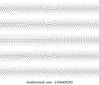 Halftone Background. Fade Dotted Overlay. Digital Gradient. Pop-art style. Grunge Backdrop. Modern futuristic Pattern. Abstract panel. Vector illustration
