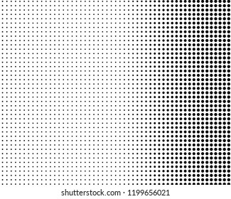 Halftone Background. Fade Dotted Overlay. Digital Gradient. Pop-art style. Grunge Backdrop. Modern futuristic Pattern. Abstract panel. Vector illustration