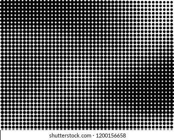 Halftone Background. Fade Dotted Overlay. Digital Gradient. Pop-art style. Grunge Backdrop. Modern futuristic Pattern. Abstract panel. Vector illustration