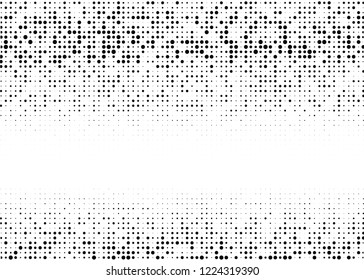 Halftone Background. Fade Dotted Overlay. Digital Gradient. Pop-art style. Grunge Backdrop. Modern futuristic Pattern. Abstract panel. Vector illustration