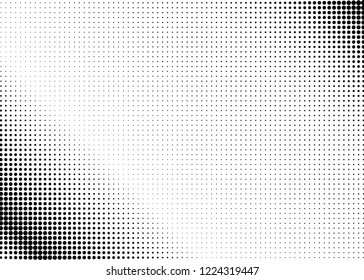 Halftone Background. Fade Dotted Overlay. Digital Gradient. Pop-art style. Grunge Backdrop. Modern futuristic Pattern. Abstract panel. Vector illustration
