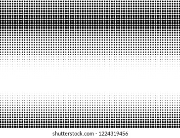 Halftone Background. Fade Dotted Overlay. Digital Gradient. Pop-art style. Grunge Backdrop. Modern futuristic Pattern. Abstract panel. Vector illustration