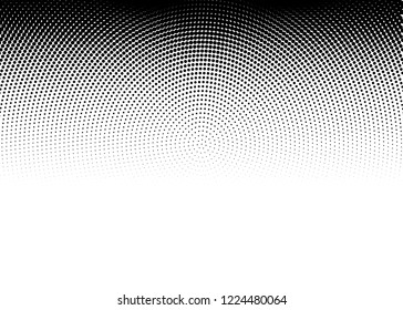 Halftone Background. Fade Dotted Overlay. Digital Gradient. Pop-art style. Grunge Backdrop. Modern futuristic Pattern. Abstract panel. Vector illustration