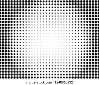 Halftone Background. Fade Dotted Overlay. Digital Gradient. Pop-art style. Grunge Backdrop. Modern futuristic Pattern. Abstract panel. Vector illustration