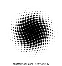 Halftone Background. Fade Dotted Overlay. Digital Gradient. Pop-art style. Grunge Backdrop. Modern futuristic Pattern. Abstract panel. Vector illustration 