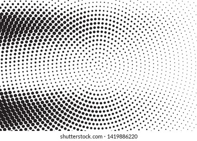 Halftone Background. Fade Dotted Overlay. Digital Gradient. Pop-art style. Grunge Backdrop. Modern futuristic Pattern. Abstract panel. Vector illustration