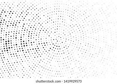 Halftone Background. Fade Dotted Overlay. Digital Gradient. Pop-art style. Grunge Backdrop. Modern futuristic Pattern. Abstract panel. Vector illustration