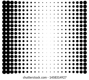 Halftone Background. Fade Dotted Overlay. Digital Gradient. Pop-art style. Grunge Backdrop. Modern futuristic Pattern. Abstract panel. Vector illustration