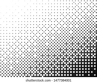 Halftone Background. Fade Dotted Overlay. Digital Gradient. Pop-art style. Grunge Backdrop. Modern futuristic Pattern. Abstract panel. Vector illustration