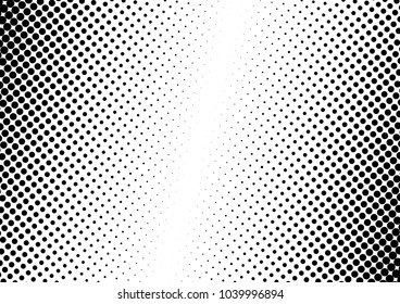 Halftone Background. Fade Pattern. Gradient Backdrop. Points Black and White Texture. Vector illustration