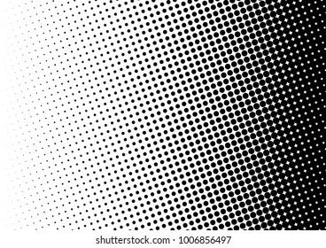 Halftone Background. Fade Texture. Black And White Distressed Pattern. Dotted Backdrop. Vector Illustration