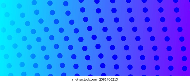 Halftone background with flowing dots. Blue abstract wave texture. Vector illustration
