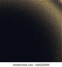 halftone background with glitter gold can be used as a template for brochure, annual report, magazine, poster, presentation, flyer and banner. Eps 10 Vector background