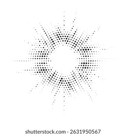 Arrière-Plan Demi-Teinte. Effet de demi-teintes lumineuses. Arrière-plan grunge Abstrait pointillés étoilés. Éclat d'étoile, texture de demi-teintes Shine light. Arrière-plan rétro, style pop art.	