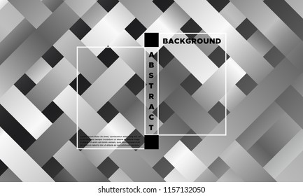 Halftone Background with Glowing Rectangles. Trendy Colorful Gradient. Bright Geometric Template for Cover, Presentation. Minimal Design. EPS10 Vector. Trendy Halftone Background in Futuristic Style.