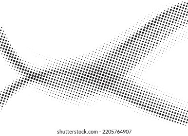 Halftone Background. Gradient Halftone dots wave abstract background. Data technology wave background. 