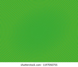 Halftone Background. Green Dotted Overlay. Digital Gradient. Pop-art style. Grunge Backdrop. Modern futuristic Pattern. Abstract panel. Vector illustration
