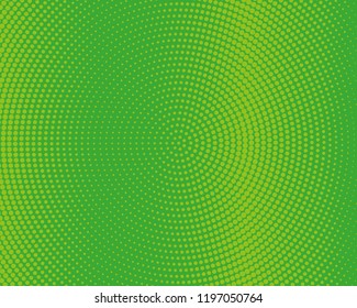 Halftone Background. Green Dotted Overlay. Digital Gradient. Pop-art style. Grunge Backdrop. Modern futuristic Pattern. Abstract panel. Vector illustration