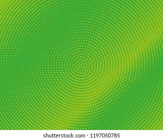 Halftone Background. Green Dotted Overlay. Digital Gradient. Pop-art style. Grunge Backdrop. Modern futuristic Pattern. Abstract panel. Vector illustration