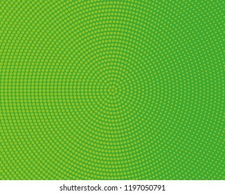Halftone Background. Green Dotted Overlay. Digital Gradient. Pop-art style. Grunge Backdrop. Modern futuristic Pattern. Abstract panel. Vector illustration