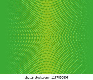 Halftone Background. Green Dotted Overlay. Digital Gradient. Pop-art style. Grunge Backdrop. Modern futuristic Pattern. Abstract panel. Vector illustration
