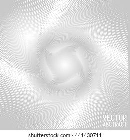 Halftone Background. Grey and White Dots Pattern. Vector Illustration