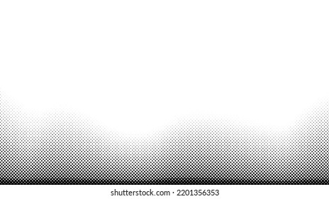 Fondo de semitono. Grunge la textura de arte pop de medio tono con efecto de desaparición. Papel pintado de grano blanco y negro descolorido. Fondo retro geométrico 