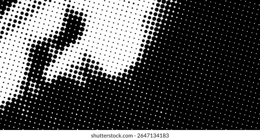 Halftone background. Grunge halftone pop art texture. White and black abstract wallpaper. Geometric retro vector modern
