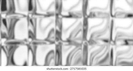 Fondo de semitono. Textura de arte pop semitono grunge. Fondo de pantalla abstracto blanco y negro. Vector geométrico