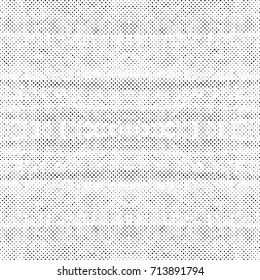 Halftone Background. Grunge Vector Illustration With Ink Dots Texture Design Element. Abstract Image With Dirty, Dotted, Black Circles. Dark Round Particles Backdrop On A White Background.