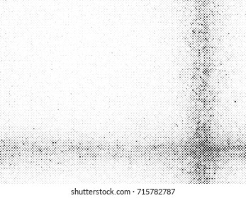 Halftone Background. Grunge Vector Illustration With Ink Dots Texture Design Element. Abstract Image With Dirty, Dotted, Black Circles. Dark Round Particles Backdrop On A White Background.