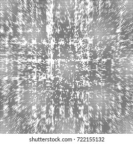 Halftone Background. Grunge Vector Illustration With Ink Dots Texture Design Element. Abstract Image With Dirty, Dotted, Black Circles. Dark Round Particles Backdrop On A White Background.