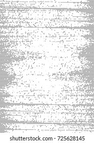Halftone Background. Grunge Vector Illustration With Ink Dots Texture Design Element. Abstract Image With Dirty, Dotted, Black Circles. Dark Round Particles Backdrop On A White Background.