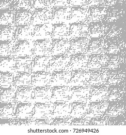 Halftone Background. Grunge Vector Illustration With Ink Dots Texture Design Element. Abstract Image With Dirty, Dotted, Black Circles. Dark Round Particles Backdrop On A White Background.