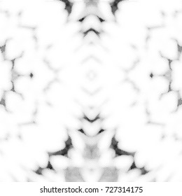Halftone Background. Grunge Vector Illustration With Ink Dots Texture Design Element. Abstract Image With Dirty, Dotted, Black Circles. Dark Round Particles Backdrop On A White Background.