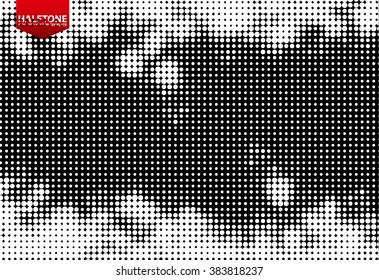 Halftone background - isolated vector template
