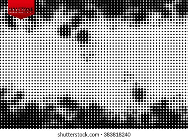 Halftone background - isolated vector template