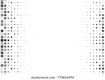 Halftone background made of squares. Grunge vector pattern for business design. Gradient geometric texture in pop art style. Universal stipple template