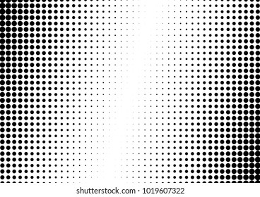 Halftone Background. Modern Backdrop. Grunge Distressed Pattern. Vintage Black and White Texture. Vector illustration