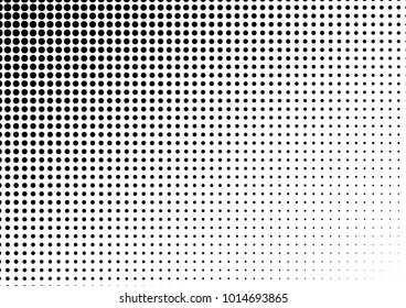 Halftone Background. Modern Backdrop. Vintage Black and White Pattern. Grunge Gradient Overlay. Vector illustration