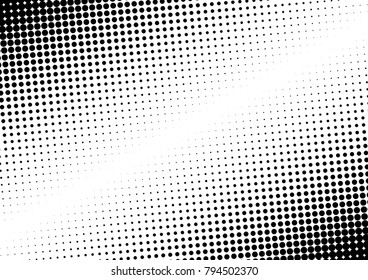 Halftone Background. Modern Black and White Overlay. Vintage Pattern. Abstract Backdrop. Vector illustration