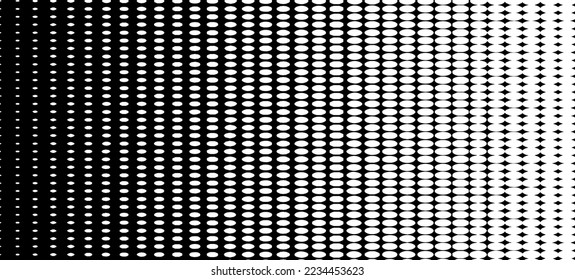 Halftoner Hintergrund. Moderne, helle Kreise und Halbtonmuster Hintergrund für Tapete, Banner, Faltblätter, Broschüren, Layout und Hintergrund. Kreatives abstraktes Konzept, Vektorgrafik 