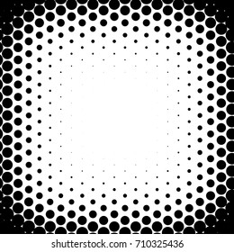 Halftone Background. Modern Overlay. Fade Vintage Texture. Black and White Abstract Backdrop. Vector illustration