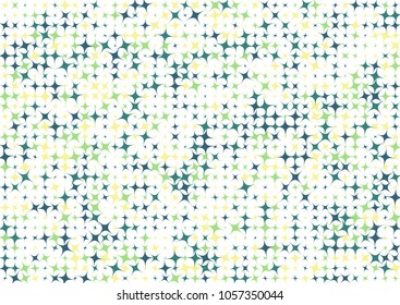 Halftone background. Modern Pattern with Color Stars for Mobile Application or Banner. Abstract Halftone Background with Color Elements for your Design. Vector Texture.
