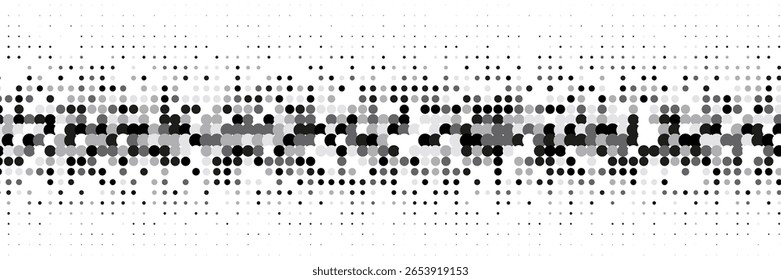 Halftone Background. Modern Shapes In Tech Layout. Linear Shapes For Brand Folder. Greyscale Music Flyer. Minimalist Black Pattern. Geometric White Texture. Trendy Halftone Background