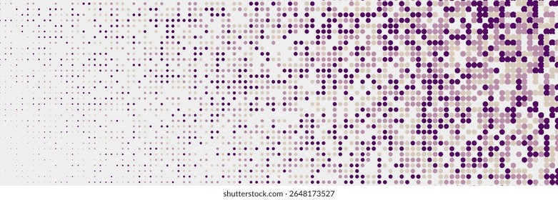 Halftone Background. Modern Tech With Simple Shapes. Flat Invitation With Geometric Frame. Music Flyer. Minimalist Business Poster. Geometric 1980 Pattern. Trendy Halftone Background